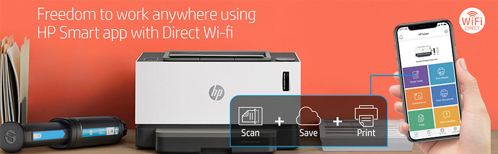 HP Neverstop 1000w Wifi Laser Printer