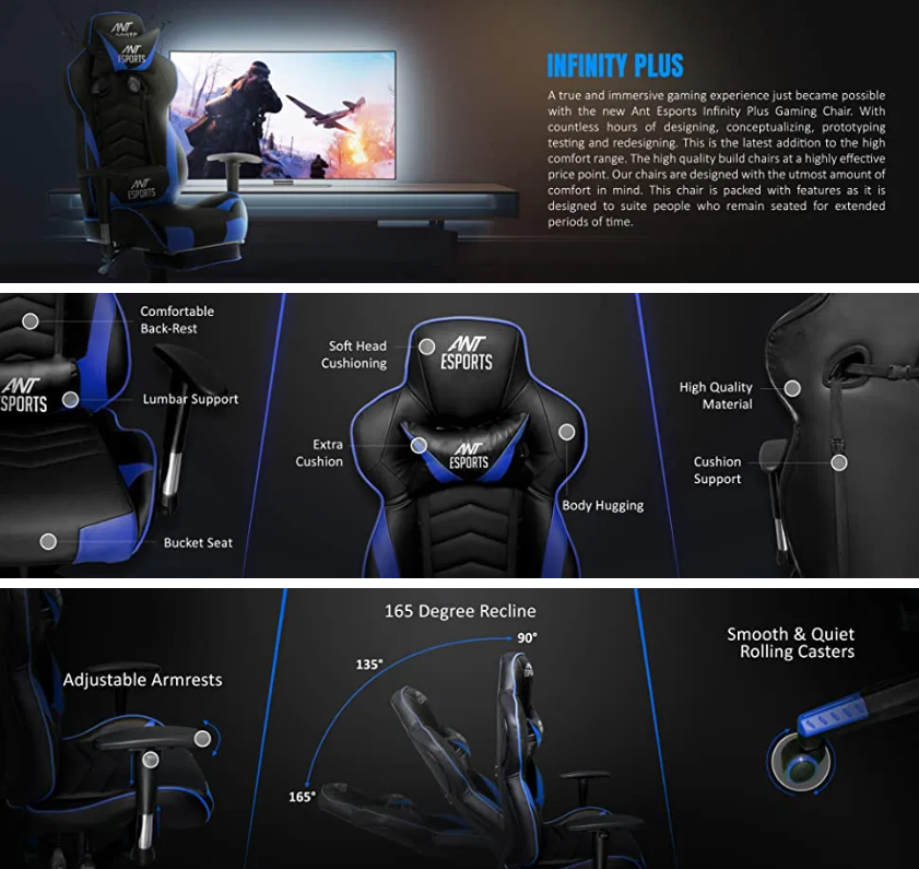 Ant esports infinity outlet plus gaming chair